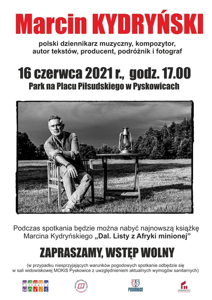 Marcin Kydryński 16 czerwca o godzinie 17 - Park na Placu Piłsudskiego w Pyskowicach