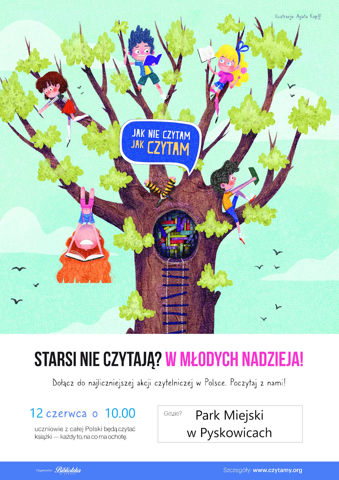 Plakat - "Jak nie czytam jak czytam"