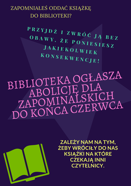 Abolicja dla czytelników do końca czerwca 2017